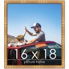 PosterPalooza | 16x18 Thin Bamboo Picture Frame, UV Acrylic, 2 Finishes - Gold and Brown - 2 of 4