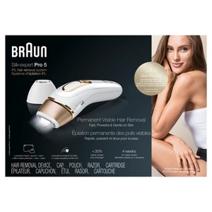 Braun IPL Silk·expert Pro 5 PL5157 Latest Generation IPL for Women and Men White and Gold - 1 of 4