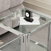 CENGHU Modern Coffee Table, Center Table with Storage Shelf, Tea Table with Mirror Finished Stainless Steel Frame, Side Table for Dining Room, Bedroom - 2 of 4