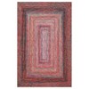 8x10 Large Machine Washable Rug Modern Bordered Living Room Rug Soft Ultra-Thin Braided Print Rug Non Slip Non Shedding Stain Resistant Indoor Carpet - 4 of 4