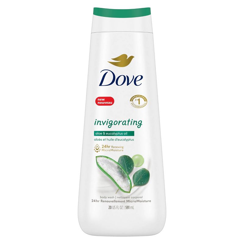 Dove Invigorating Body Wash - Aloe &#38; Eucalyptus Oil - 20 fl oz, 3 of 11