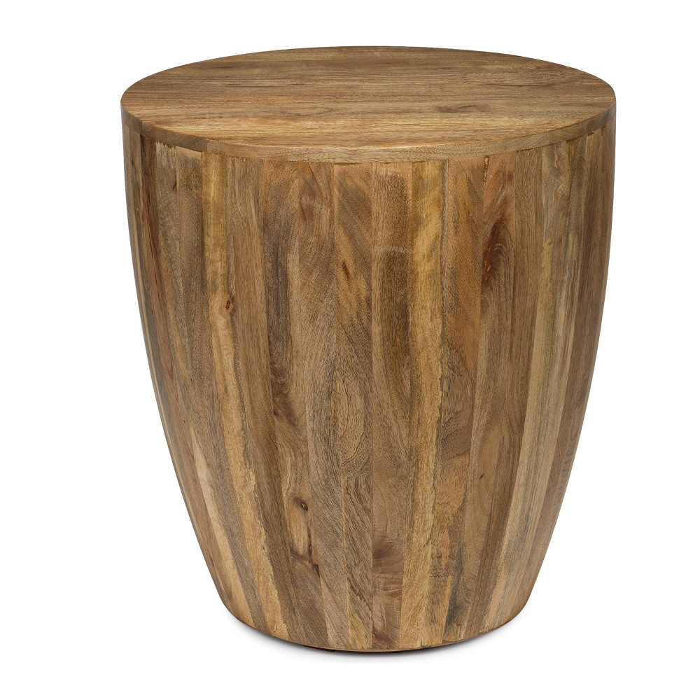 Photos - Coffee Table Delle Side Table Natural - Poly & Bark