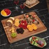 Acacia Wood Cutting Board 20x15x1.38 Inch Large Reversible Butcher Block with Deep Juice Groove and Side Handle - 3 of 4