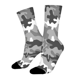 Urban Camo Women Printed Crew Socks Funny Funky Socks Soft Polyester Novelty Gifts for Artists Men - 1 of 1