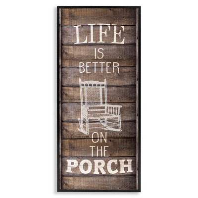 Stupell Industries Porch Life Country Rustic, 10" x 24"
