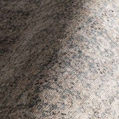 Hillstone Gray Rectangular Synthetic Vintage Medallion Area Rug