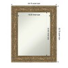 Amanti Art Luxe Non-Beveled Framed Bathroom Vanity Wall Mirror - 3 of 4