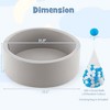 Costway 35.5" x 12" Soft Round Ball Pool for Toddlers & Baby with 200 Ocean Balls - 3 of 4