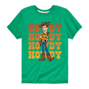 Boys' - Toy Story - Woody Howdy Stacked Short Sleeve Graphic T-Shirt - 1 of 4