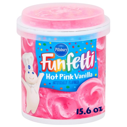 Pillsbury Funfetti Hot Pink Vanilla Frosting -15.6oz - image 1 of 4