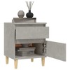 CLIHOME 2 Pieces 2-Drawer Modern Nightstands, Mid Century Bedside Cabinet End Table With Support Legs for Bedroom - 4 of 4