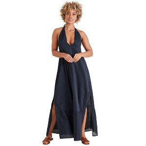 VENUS Womens Deep V Halter Maxi Dress - 1 of 3