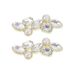 Unique Bargains Faux Pearl Candied Haws Shape Shoelace Charms 1 Pair - 1 of 4