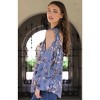 Women's Jaquard Keyhole Cold Shoulder Top - ANGIE - image 3 of 3