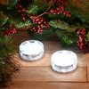 LumaBase Submersible Battery-Operated LED Lights with Remote Control, White - Set of 2 - 3 of 4