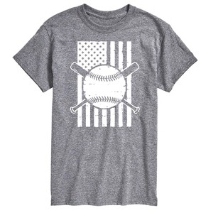 Men's - Instant Message - Baseball Flag Short Sleeve Graphic T-Shirt - 1 of 4