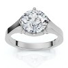 Pompeii3 Men's 1 1/2Ct Round Diamond Signet Ring 14k Gold or Platinum Lab Created - 3 of 4