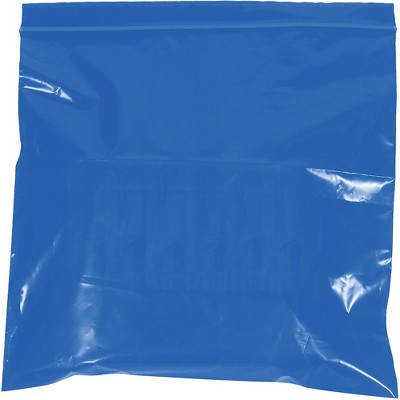 Box Partners Reclosable 2 Mil Poly Bags 6" x 9" Blue 1000/Case PB3615BL