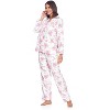 Casual Nights Women's Flannel Long Sleeve Button Down Pajama Set - 3 of 4