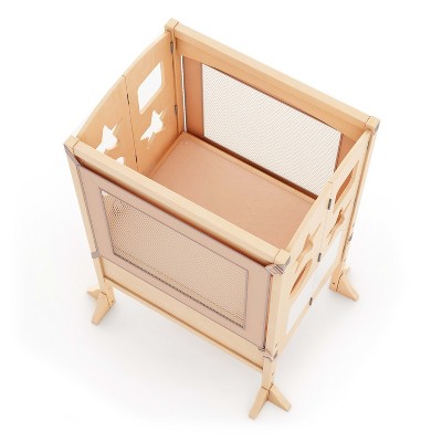Natural Wooden Double Foldable Kitchen Helper Step Stool