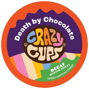 Crazy Cups Decaf Death by Chocolate Flavored Coffee Pods - 1 of 4