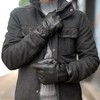 Isotoner Men's Faux Leather Gloves - 3 of 3