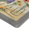 Kate Aurora Anti Fatigue Memory Foam 18" X 30" Garden Blossom Floral Kitchen Floor Mat - 3 of 4