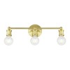 Livex Lighting Lansdale 3 - Light Vanity in  Satin Brass - 3 of 4