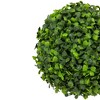 Northlight 9" Two Tone Green Artificial Boxwood Topiary Garden Sphere - 3 of 4