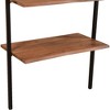 Taran Designs,Oren Live Edge Solid Wood Bookshelf - 3 of 4