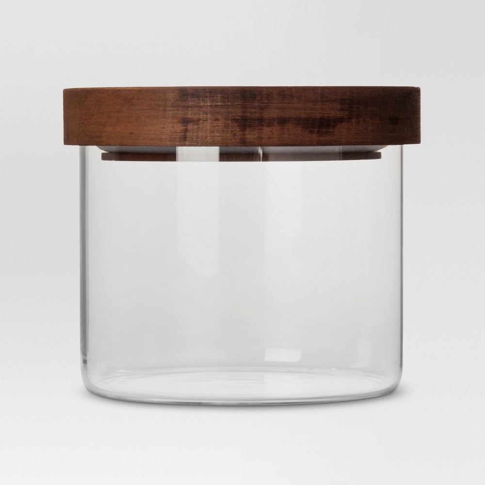 Glass Storage Canister with wood lid - Extra Small - Threshold&amp;#153;