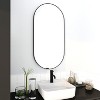 Vynxaria 18 x 35 Inch Bathroom Mirror Black Aluminum Frame - 4 of 4