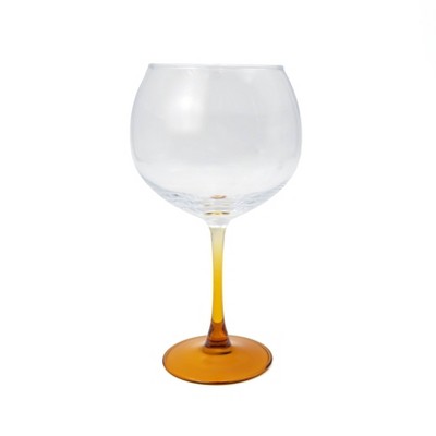 23.6 oz Wine Glasses Amber - Bullseye's Playground™