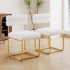 GDFStudio Talia Modern Teddy Upholstered Dining Chairs (Set of 2) - 2 of 4