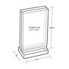 Azar Displays Acrylic Block Frame on Acrylic Base - 4 of 4