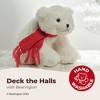 Bearington Frosty Polar Bear Plush, 7 Inch Christmas Stuffed Animal with Scarf - 3 of 4