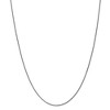 Black Bow Jewelry 1.2mm, 14k White Gold, Diamond Cut Solid Spiga Chain Necklace - 3 of 4