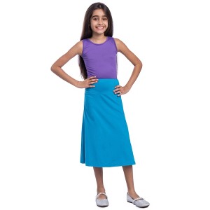 Girls Casual Elastic Waist A-Line Skirt - 24sevenKid™ - 1 of 4