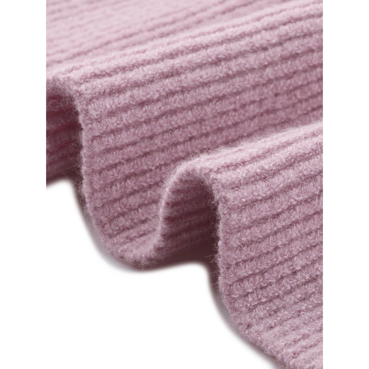 Женские платья INSPIRE CHIC Women's V Neck Ruffle Hem Sleeveless Pullover Knit Sweater Vest Dress X-Large Dusty Pink — фото 5