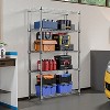 Vynxaria 1250 lbs Steel Heavy Duty 5-Tier Utility Shelving Unit Steel Organizer Wire Rack for Home,Kitchen,Office,Chrome - 2 of 4