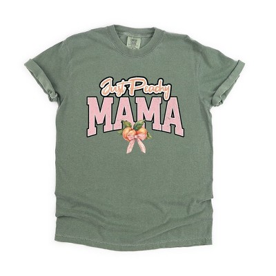Simply Sage Market Women's Coquette Just Peachy Mama Short Sleeve Garment Dyed Tee