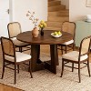 Round Dining Table for 4,43.3" Farmhouse Kitchen Table for Dining Room,Wooden Circle Dinner Tables - 4 of 4