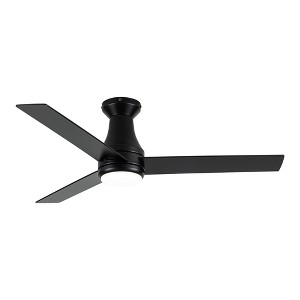 VACZON 48" Black Modern LED Ceiling Fan with Remote and Lights Flushmount Ceiling Fan - 1 of 4