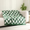 Snuggle Sac Chevron Throw Blanket Reversible Soft Knit Blanket for Couch, Bed, Travel, Camping,50x60" - 3 of 4