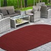 Modern Rustic Braided Pattern High-Traffic Polypropylene Casual Coastal Indoor/Outdoor Area Rug by Blue Nile Mill - 2 of 4