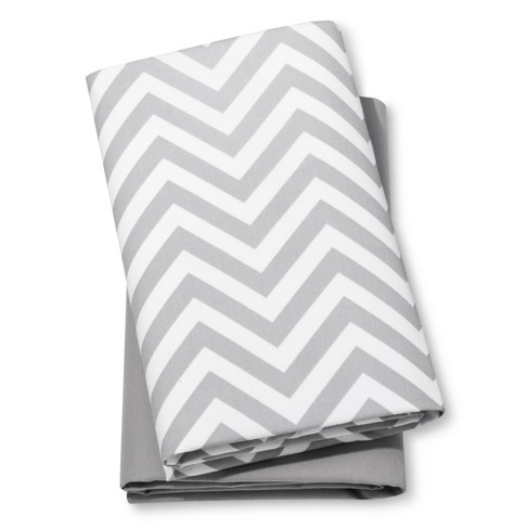 Fitted Playard Sheets Chevron & Solid 2pk - Cloud Island ...