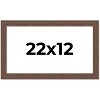 PosterPalooza | 22x12 Wide Barnwood Picture Frame, UV Acrylic, 6 Finishes - Grey, Brown, White, and Black - 2 of 4