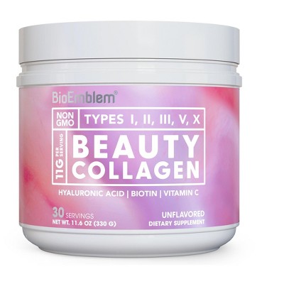 BioEmblem Beauty Collagen - 11G Hydrolyzed Multi 30 Servings