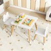 Tangkula Kids Table & Chairs Set Children Multi-Activity Desk & Frog-Shaped Chair Set w/Wooden Legs - 2 of 4
