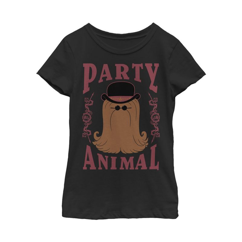 Girl's Addams Family Cousin Itt Party Animal T-Shirt, 1 of 4